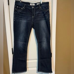 Daytrip Blue Boot Cut Jeans with Faded Indigo Wash